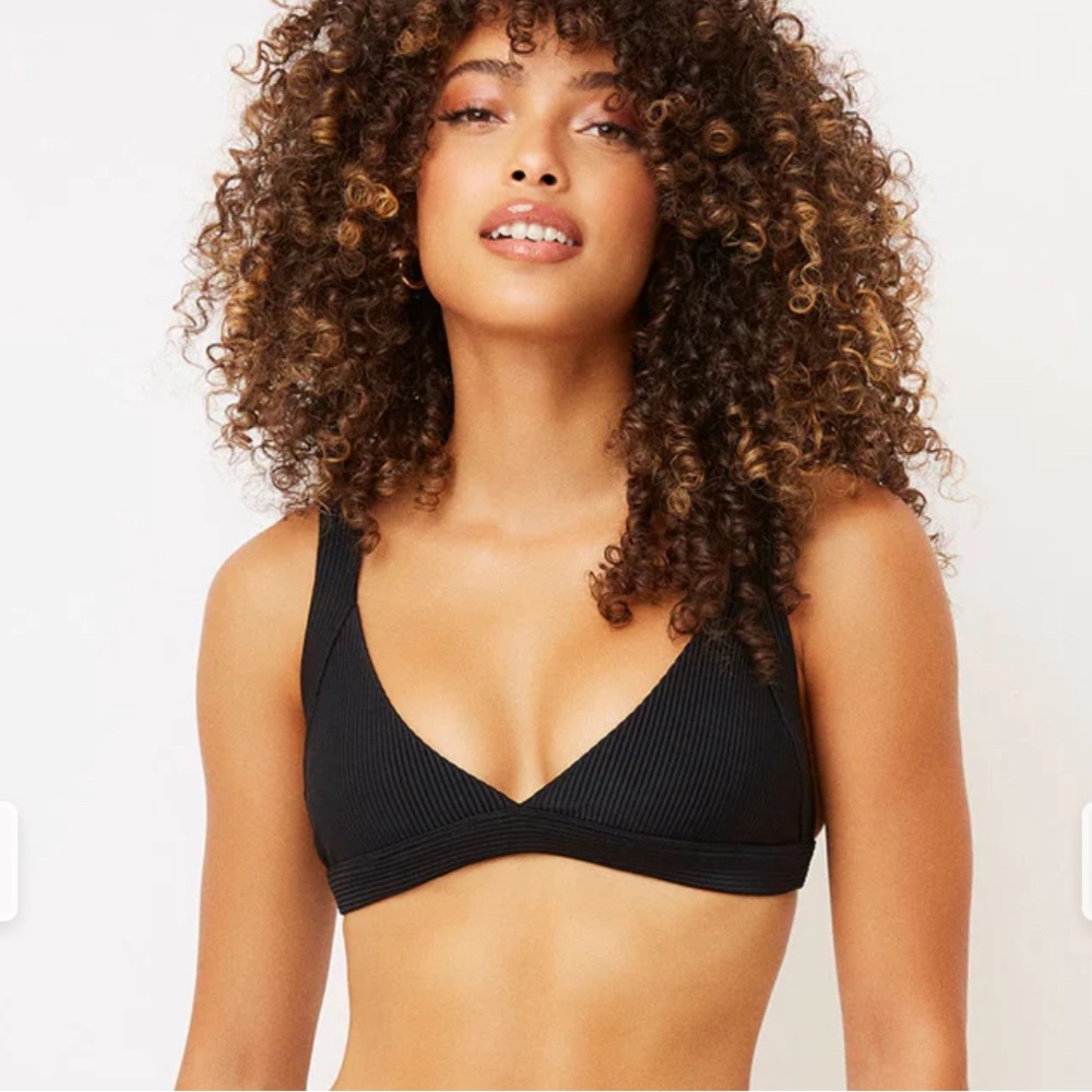 Frankie’s Bikinis Georgia Ribbed Bralette Bikini Top